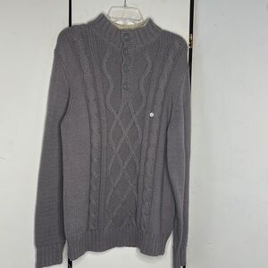 G.H. Bass & Co. Cable Knit Pullover Sweater With Sherpa-lined Collar